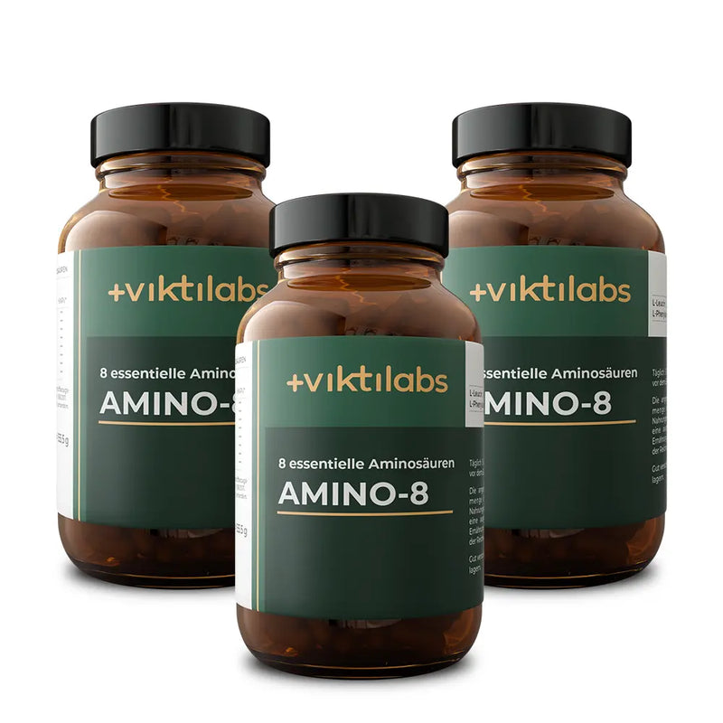 3 Gläser Amino 8